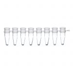 Probówki do PCR w paskach, 8-stanowiskowe, bez zatyczek - poj. 0,2 ml - k-0361 - probowki-w-paskach-8-stanowiskowych-poj-02-ml-bez-zatyczek - przezroczyste - 781320 - 125-szt
