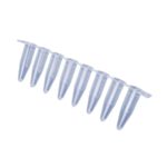 Probówki do PCR w paskach - 8-stanowiskowe - bez zatyczek - poj. 0,2 ml - a-712080 - probowki-w-paskach-8-stanowiskowe-high-profile - biale - niesterylne - worek - 120-paskow-po-8-probowek