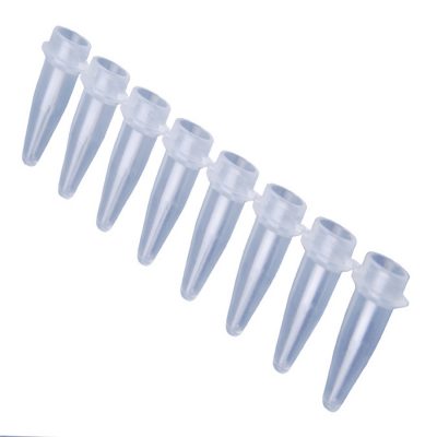 Probówki do PCR w paskach, 0,2 ml, 8-stanowiskowe