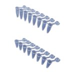 Probówki do PCR w paskach - 8-stanowiskowe - połączone z indywidualnymi zatyczkami - poj. 0,1 ml i 0,2 ml - a-710970 - probowki-w-paskach-softstrips-02-ml-high-profile - bezbarwne - w-worku-120-paskow