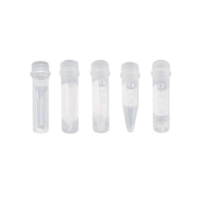 Probówki reakcyjne, z gwintem, z podziałką, 0,5 ml