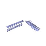 Probówki w paskach - 8-stanowiskowe, High Profile - połączone z indywidualnymi zatyczkami Optical Caps - poj. 0,2 ml - a-712195 - probowki-w-paskach-02-ml-8-stanowiskowe-high-profile - bezbarwne - w-worku-120-paskow