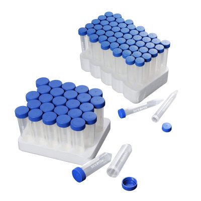 Probówki wirówkowe typu Falcon z zakrętką typu Flat-Top - w styropianowym statywie - 1