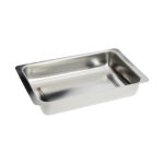 Prostokątna miska ze stali szlachetnej - e-1802 - prostokatna-miska-ze-stali-szlachetnej - 34-x-21-x-6-cm-zew - 30-l