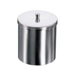 Puszka z pokrywką ze stali szlachetnej 18/8 - 1-1180 - puszka-z-pokrywka-ze-stali-szlachetnej-188 - 60-x-60-mm - 170-ml