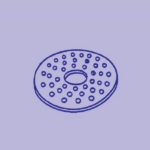 Płytka z porcelany do eksykatora - e-1108 - plytka-z-porcelany-do-eksykatora - na-200-mm