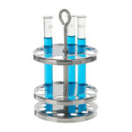 Statyw metalowy do probówek - okrągły - d-1013 - statyw-metalowy-do-probowek-okragly - 98-x-165-mm - 20-mm - 198-stal - 9-miejsc