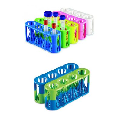 Statywy na probówki o poj. 5-50 ml, o zmiennej średnicy otworów