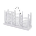 Statywy na szalki Petriego - z uchwytem - b-0276 - statyw-na-szalki-petriego - bezbarwny - 3-x-10