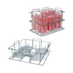 Stojaki PetriPile&reg; ze stali nierdzewnej - k-1410 - stojak-petripile-ze-stali-nierdzewnej-na-szalki-o-55-mm - 36-miejsc - 275-x-225-x-130-mm