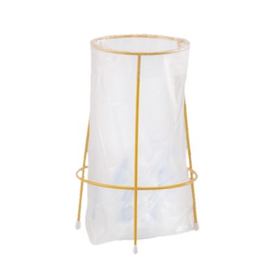 Stojak na worki wys. 25 cm stal z żółtą powłoką