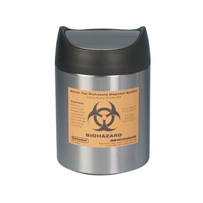 Stołowy pojemnik na odpady Biohazard