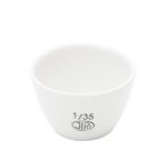 Tygle porcelanowe - glazurowane - niskie - s-1702 - tygiel-porcelanowy-niski - glazurowany - 1-30 - 5-ml - 30-mm - 19-mm - 1-szt