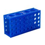 Uniwersalne statywy Combi na probówki - czterostronne - 2-2688 - uniwersalny-statyw-combi - niebieski - 1-szt