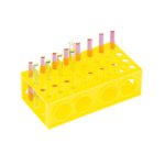 Uniwersalne statywy Combi na probówki - czterostronne - 2-2686 - uniwersalny-statyw-combi - zolty - 1-szt