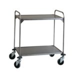 W&oacute;zek transportowy ze stali szlachetnej, 2 piętrowy - 2-7075 - wozek-transportowy-ze-stali-szlachetnej-2-pietrowy