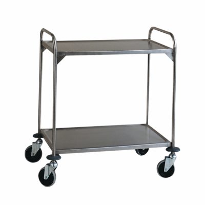 W&oacute;zek transportowy ze stali szlachetnej, 2 piętrowy