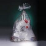 Worki Biohazard z HDPE na odpady, 50 x 80 cm - p-1600 - worki-biohazard-z-hdpe-na-odpady-kolor-naturalny - hdpe - 500-x-800-mm - 45-%ce%bcm - 100-szt