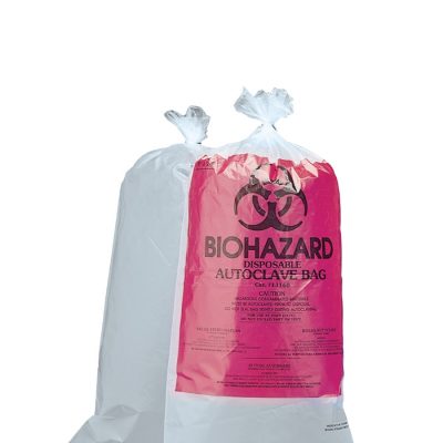 Worki na odpady niebezpieczne BIOHAZARD, autoklawowalne