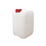 Zestaw kanistrów z HDPE - o poj. 5 l - w-2043 - kanistry-z-hdpe-z-nakretka - biale - 5-l - un-3h1-x1-9-250-08 - 4-szt