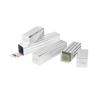 Aluminiowe puszki na pipety, kwadratowe