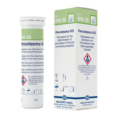 Papierki do oznaczeń jakościowych Peroxtesmo KO - do wykrywania peroksydazy w żywności