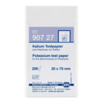 Papierki do oznaczeń jakościowych - Potas - m-3659 - papierki-do-ozn-jakosciowych-potas - jasnozolty-pomaranczowoczerwony - 200-szt