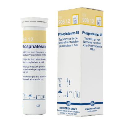 Papierki do oznaczeń jakościowych Phosphatesmo MI - do wykrywania alkalicznej fosfatazy w mleku