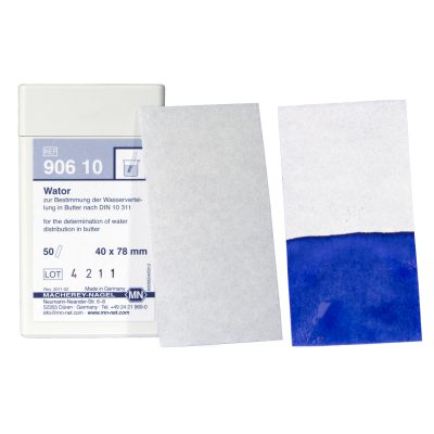 Papierki do oznaczeń jakościowych Wator - do wykrywania wody w maśle