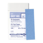 Papierki wskaźnikowe do oznaczeń jakościowych - do wykrywania oleju w wodzie i glebie - m-3740 - paski-do-wykrywania-oleju-w-wodzie-i-w-glebie - jasnoniebieski-ciemnoniebieski - 100-szt