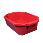 Pojemnik izolacyjny na lód, bez pokrywy - l-0017 - pojemnik-izolacyjny-na-lod-bez-pokrywy - 9-l - czerwony - 490-x-370-x-140-mm