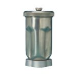 Mikser-homogenizator - 3-2094 - pojemnik-ze-stali-szlach-1-l-z-pokrywka-z-gwintem-srubowym-oraz-zestawem-nozy