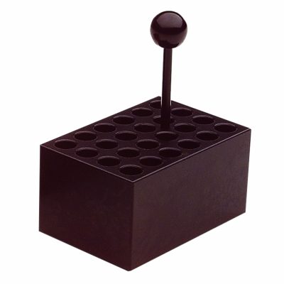Aluminiowy blok grzejny 24 stanowiska, Ø 10 mm (probówki 1,5 - 2 ml)
