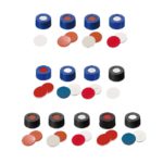 Nakrętki gwintowane ND9, krótki gwint, z septą - 7-0700 - nakretki-gwintowane-nd9-krotki-gwint - silikon-bialyptfe-niebieski-z-nacieciem - czerwony - 55-shore-a - 100-szt