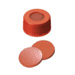 Nakrętki gwintowane ND9, krótki gwint, z septą - 7-0691 - nakretki-gwintowane-nd9-krotki-gwint - kauczuk-naturalny-czerwono-pomaranczowytef-przezroczysty - czerwony - 60-shore-a - 100-szt