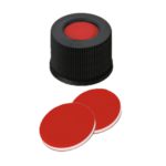 Nakrętki gwintowane ND13 z septą - 7-0776 - nakretki-z-otworem - ptfe-czerwonysilikon-bialyptfe-czerwony - 45-shore-a - 100-szt