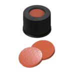 Nakrętki gwintowane ND13 z septą - 7-0770 - nakretki-z-otworem - kauczuk-naturalny-czerwono-pomaranczowytef-przezroczysty - 60-shore-a - 100-szt