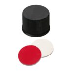Nakrętki gwintowane ND13 z septą - 7-0773 - nakretki-zamkniete - silikon-kremowy-ptfe-czerwony - 55-shore-a - 100-szt