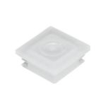 Pokrywki do kuwet z kwadratowym otworem - b-3726 - pokrywki-do-kuwet-z-kwadratowym-otworem-o-wym-10-x-10-mm - pp - bezbarwne - 100-szt