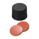 Zakrętki gwintowane ND10 z septą - l-0187 - zakretki-gwintowane-nd10-bez-otworu-z-septa - kauczuk-naturalny-czerwono-pomaranczowytef-przezroczysty - 13-mm - 60-shore-a - 100-szt