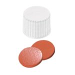 Zakrętki gwintowane z septą ND20 - 7-0893 - zakretki-gwintowane-z-septa - kauczuk-naturalny-czerwono-pomaranczowy-butyl-czerwony-tef-przezroczysty-2 - 100-szt