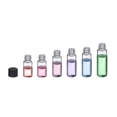 Fiolki Wheaton przeźroczyste, z zakrętkami gwintowanymi