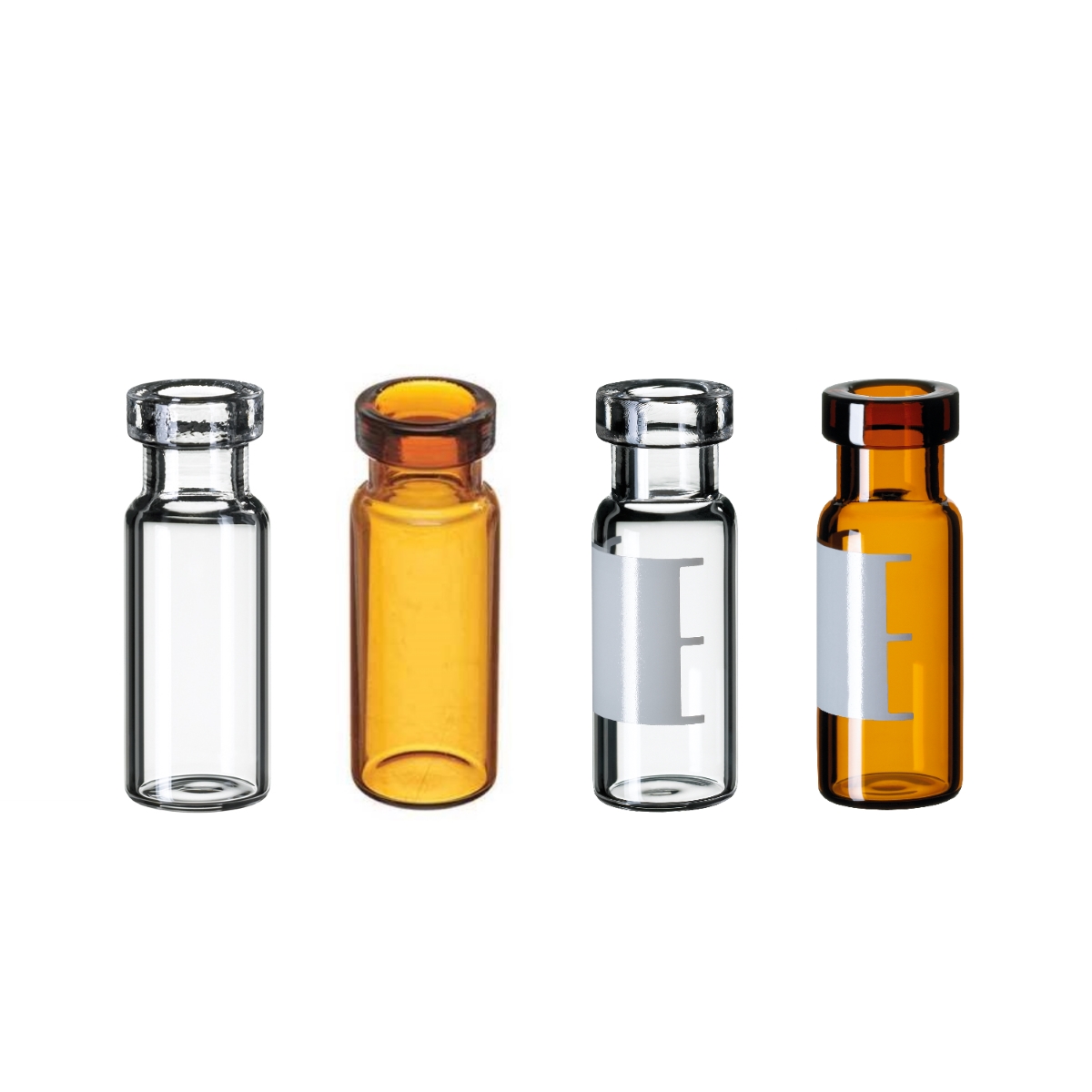 Fiolki do autosamplera HP z szerokim otworem, szkło przeźroczyste, 1,5 ml Fiolki do autosamplera HP z szerokim otworem, szkło przeźroczyste, 1,5 ml