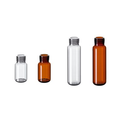 Fiolki z drobnym gwintem ND18 do magnetycznych zakrętek gwintowanych