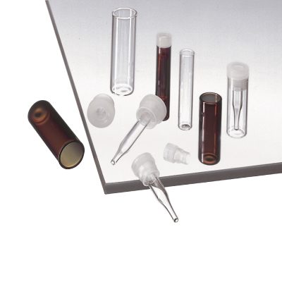 Fiolki z płaskim dnem, z korkiem z PE