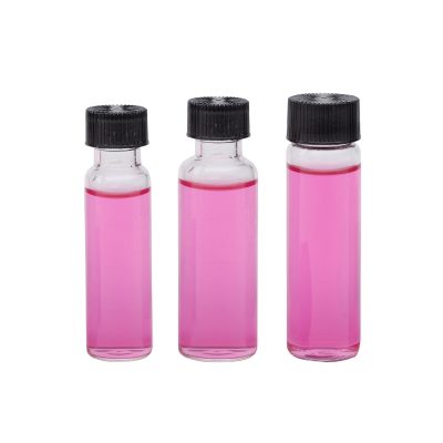 Fiolki z zakrętkami i septami