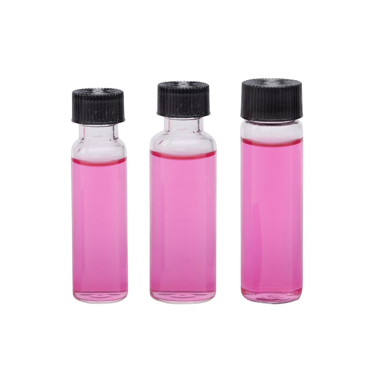 Fiolki z zakrętkami i septami Fiolki z zakrętkami i septami