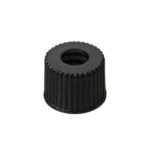 Zakrętki do fiolek 4 ml do autosamplera - 2-7212 - zakretki-czarne-z-pp - z-otworem - 13-mm - 100-szt