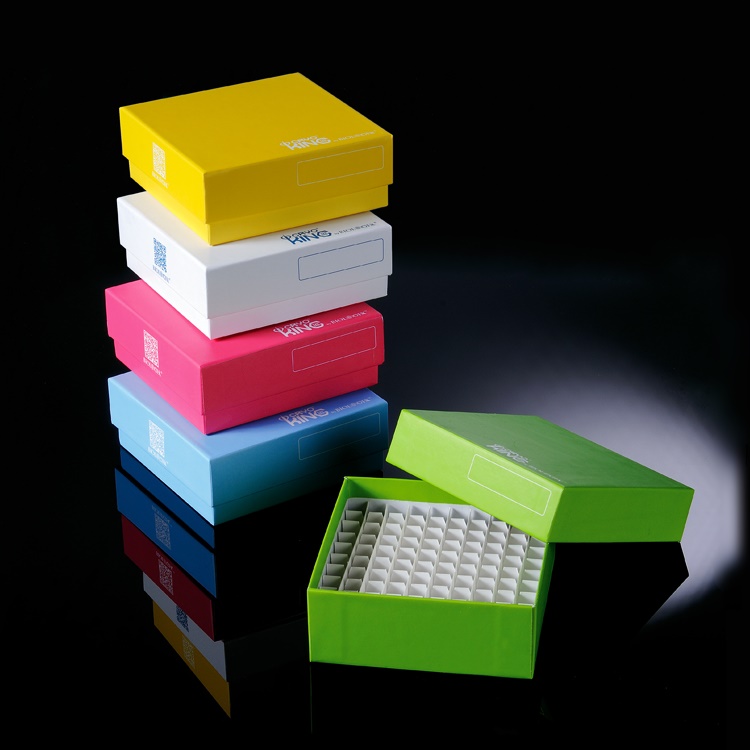 Kriopudełka kartonowe na prob&oacute;wki &ndash; 81-miejscowe &ndash; 5 szt.