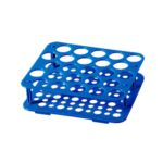 Statywy z PP na probówki typu Falcon - b-0327 - statyw-na-probowki-typu-falcon-o-poj-50-ml - niebieski - 200-x-170-x-52-mm - 1-szt - 25-miejsc